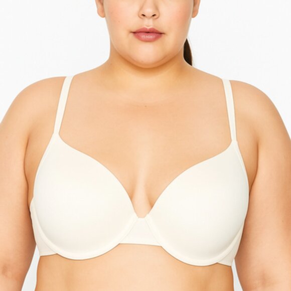 Lane Bryant Cacique Bra 40C Ivory Cream Smooth T Shirt Bra Underwire Womens - Picture 1 of 8